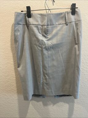 Express Gray Plaid Pencil Skirt